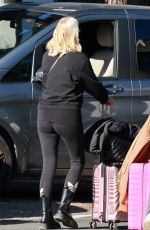 DENISE VAN OUTEN with Her Luggage Leaves Marbella 12/23/2023