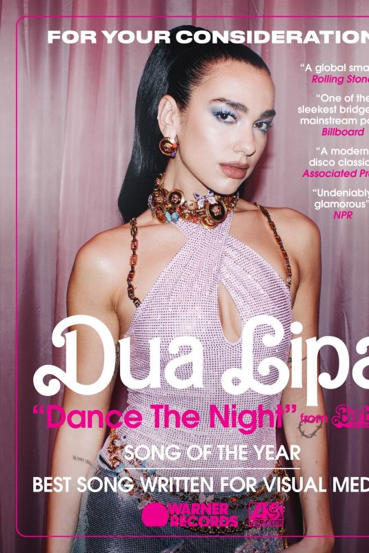 DUA LIPA in Billboard Magazine, December 2023