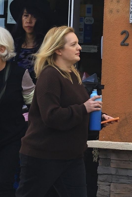 ELISABETH MOSS Continuing Her Filming Endeavors in Los Angeles 12/26/2023