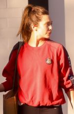 ELIZABETH OLSEN Leaves a Workout in Los Angeles 12/02/2023