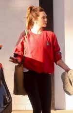 ELIZABETH OLSEN Leaves a Workout in Los Angeles 12/02/2023