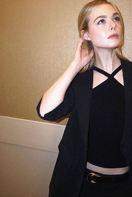 ELLE FANNING - Appropriate Press Day Photoshoot, December 2023