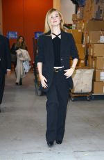 ELLE FANNING Arrives at Live with Kelly & Mark in New York 12/04/2023