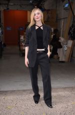 ELLE FANNING Arrives at Live with Kelly & Mark in New York 12/04/2023