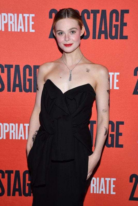 ELLE FANNING at Appropriate Broadway Opening Night in New York 11/18/2023
