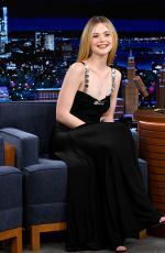 ELLE FANNING at Tonight Show Starring Jimmy Fallon in New York 12/11/2023