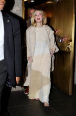 ELLE FANNING Leaves Tonight Show Starring Jimmy Fallon 12/11/2023