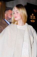 ELLE FANNING Leaves Tonight Show Starring Jimmy Fallon 12/11/2023