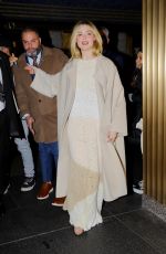 ELLE FANNING Leaves Tonight Show Starring Jimmy Fallon 12/11/2023