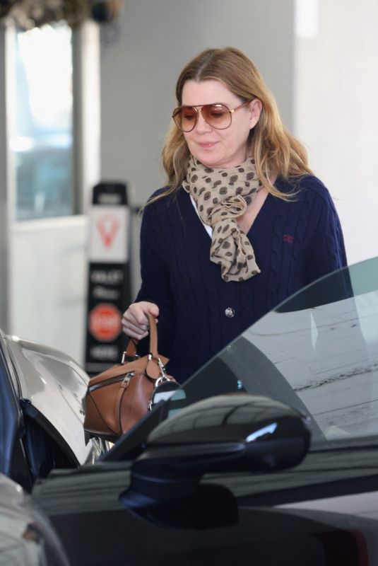 ELLEN POMPEO Leaves a Valet After Shopping 12/15/2023