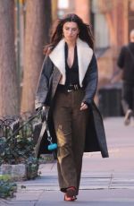EMILY RATAJKOWSKI Out Walking Her Dog in New York 12/21/2023