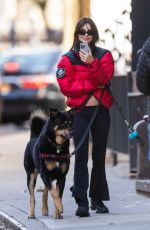 EMILY RATAJKOWSKI Takes Her Dog Out for Walk in New York 12/19/2023
