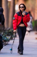 EMILY RATAJKOWSKI Takes Her Dog Out for Walk in New York 12/19/2023