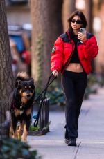 EMILY RATAJKOWSKI Takes Her Dog Out for Walk in New York 12/19/2023