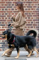 EMILY RATAJKOWSKI Walks Her Dog Colombo in New York 12/17/2023