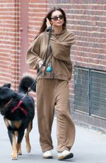 EMILY RATAJKOWSKI Walks Her Dog Colombo in New York 12/17/2023