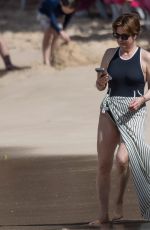 EMMA FORBES in Swimsuit on the Beach at Sandy Lane Hotel in Western Barbados 12/20/2023