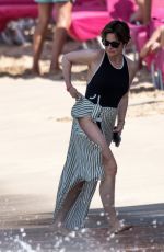 EMMA FORBES in Swimsuit on the Beach at Sandy Lane Hotel in Western Barbados 12/20/2023