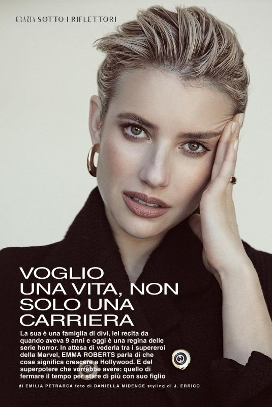 EMMA ROBERTS in Grazia Italy, December 2023