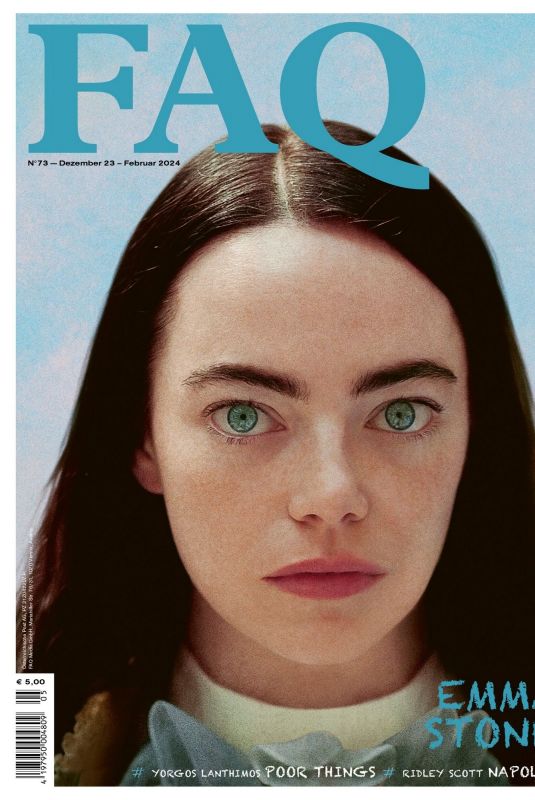 EMMA STONE in Faq Magazine, December 2023/February 2024