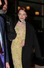EMMA STONE Leaves Crosby Street Hotel in New York 12/06/2023