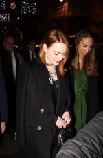 EMMA STONE Night Out in Paris 12/11/2023