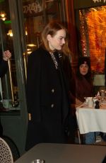 EMMA STONE Night Out in Paris 12/11/2023