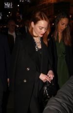 EMMA STONE Night Out in Paris 12/11/2023