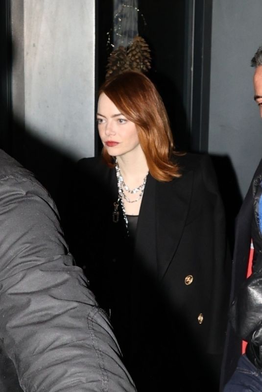 EMMA STONE Night Out in Paris 12/11/2023