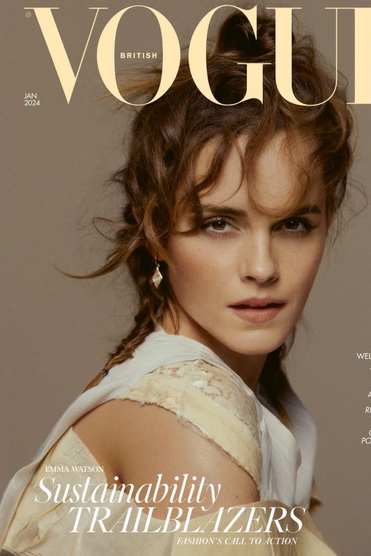 EMMA WATSON for Vogue UK, January 2024