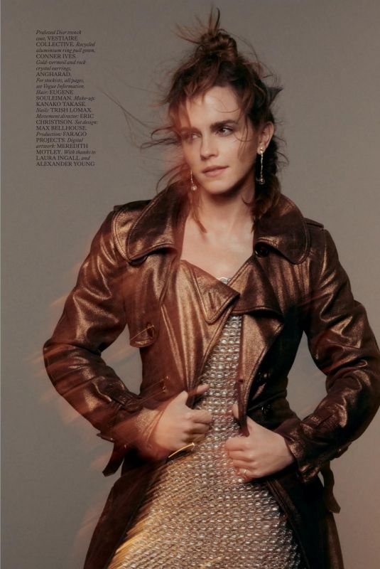 EMMA WATSON in Vogue UK, January 2024