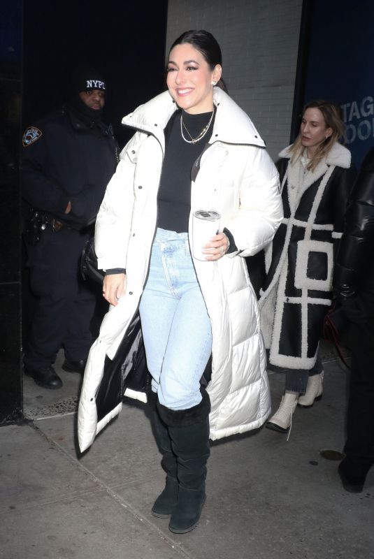 ERIELLE RESHEF Leaves Good Morning America Studio in New York 12/22/2023