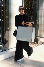 EVA LONGORIA and Jose Baston Shopping at Giorgio Armani in Beverly Hills 12/23/2023