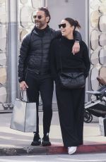 EVA LONGORIA and Jose Baston Shopping at Giorgio Armani in Beverly Hills 12/23/2023