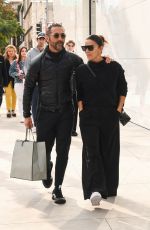 EVA LONGORIA and Jose Baston Shopping at Giorgio Armani in Beverly Hills 12/23/2023