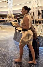 EVA LONGORIA Leaves Grand Opening Night of Fountainbleau Hotel in Las Vegas 12/14/2023