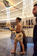 EVA LONGORIA Leaves Grand Opening Night of Fountainbleau Hotel in Las Vegas 12/14/2023