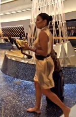 EVA LONGORIA Leaves Grand Opening Night of Fountainbleau Hotel in Las Vegas 12/14/2023