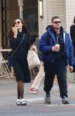 FAMKE JANSSEN Out for Coffee with Ryan Faucett in New York 11/30/2023