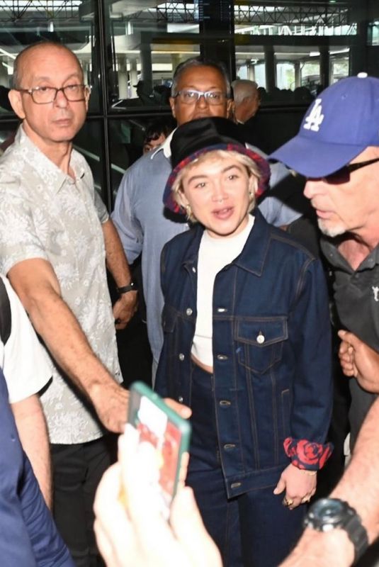 FLORENCE PUGH Arrives at Airport in Rio 12/02/2023