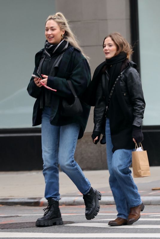 FREYA ALLAN Out with a Friend in New York 12/30/2023