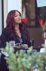 GARCELLE BEAUVAIS Out for Lunch with Friends in Los Angeles 12/08/2023