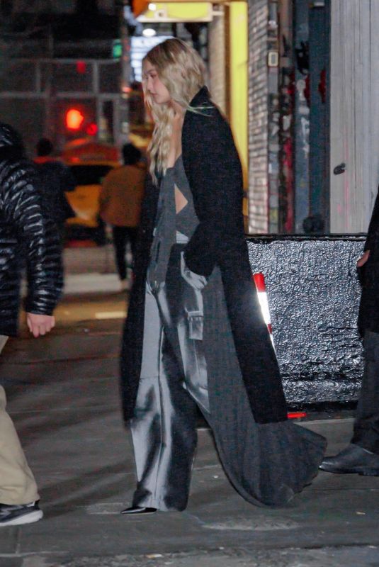 GIGI HADID Leaves Taylor Swift’s Birthday Party at The Box in New York 12/13/2023