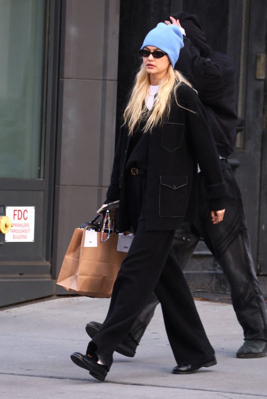 GIGI HADID Out Shopping in New York 12/19/2023