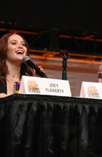 GRACE CAROLINE CURREY and VIRGINIA GARDNER at Los Angeles Comic-Con 12/03/2023
