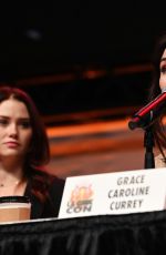 GRACE CAROLINE CURREY and VIRGINIA GARDNER at Los Angeles Comic-Con 12/03/2023