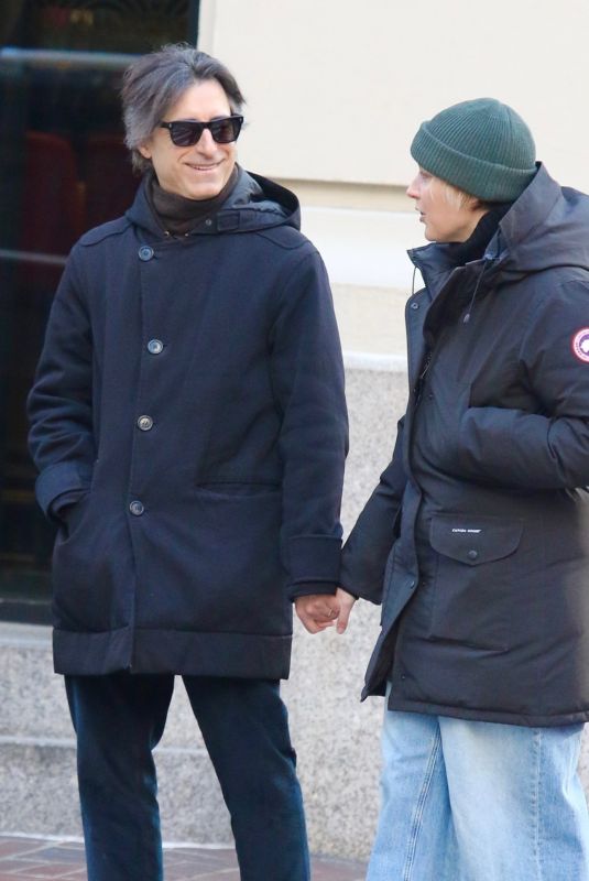 GRETA GERWIG and Noah Baumbach Out in New York 12/19/2023