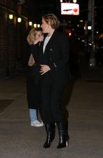 GRETA GERWIG Arrives at The Late Show in New York 12/14/2023