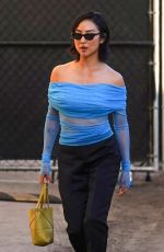 GRETA LEE Leaves Jimmy Kimmel Live! in Los Angeles 12/06/2023
