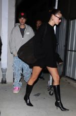 HAILEY and Justin Bieber Leaves a Church in Los Angeles 11/29/2023
